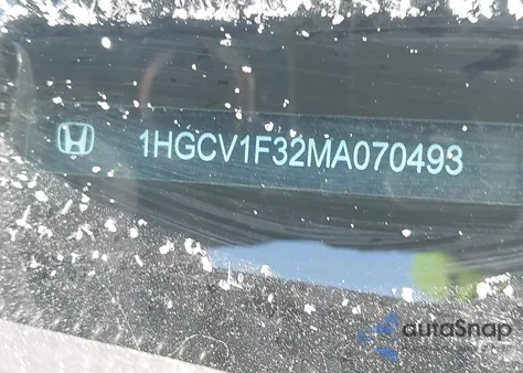 2021 Honda Accord Sport z USA, uszkodzony, nr VIN 1HGCV1F32MA070493